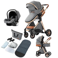 Baby Stroller, 3 in 1 Design, Lightweight & High Landscape