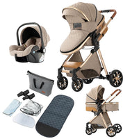 Baby Stroller, 3 in 1 Design, Lightweight & High Landscape