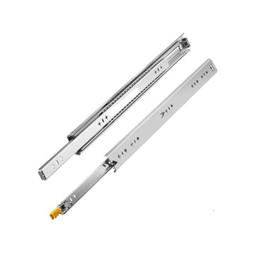 Schubladenführungen aus Edelstahl, Soft-Close-Mechanismus, Tragkraft 250 Pfund.