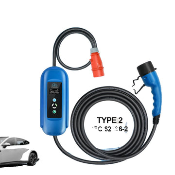 Ladegerät für Elektrofahrzeuge, 16 A Schnellladung, Typ-2-Stecker