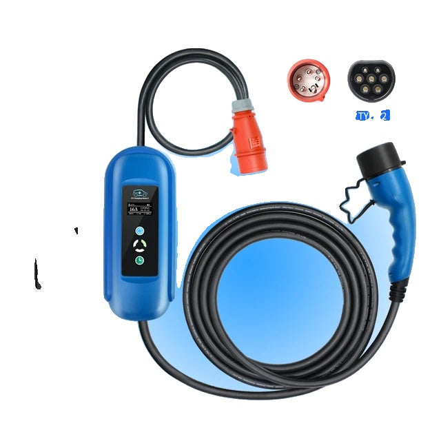 Ladegerät für Elektrofahrzeuge, 16 A Schnellladung, Typ-2-Stecker