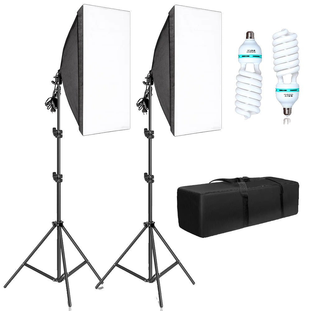 Fotografie Softbox Beleuchtungssets, professionelles kontinuierliches Lichtsystem, Fotostudio