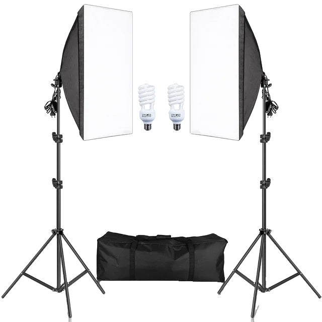 Fotografie Softbox Beleuchtungssets, professionelles kontinuierliches Lichtsystem, Fotostudio