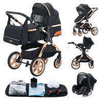 Luxus-Kinderwagen, praktisches faltbares Design, Sicherheitssitz entspricht EU-Vorschriften.