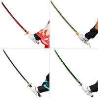 Demon Slayer Sword, 104 cm Length, Wooden Samurai Design