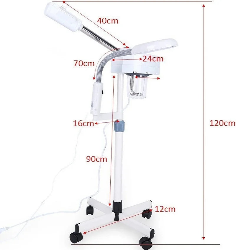 Facial Steamer, 5X Magnifying Lamp, Ozone Nano Ionic Technology