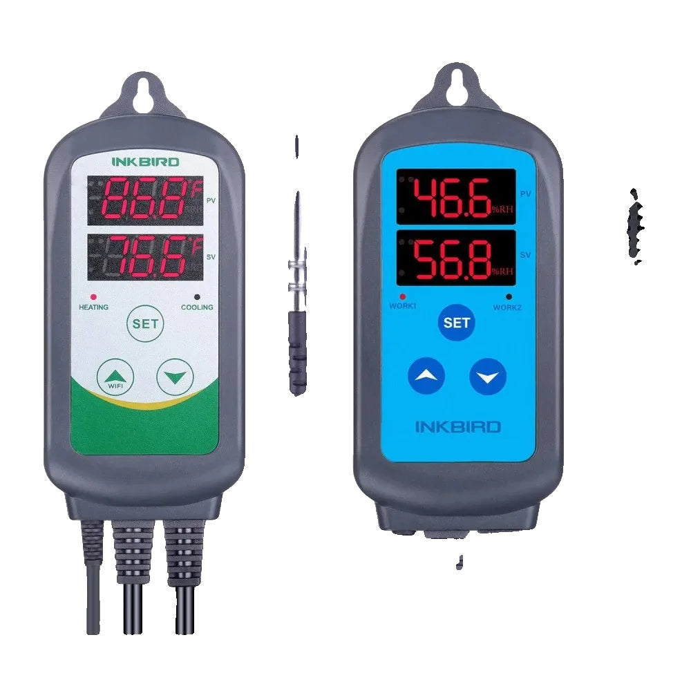 Digitaler Temperatur- und Feuchtigkeitsregler, vorkonfektioniert, zweistufig