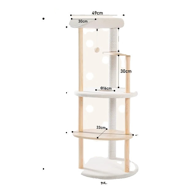 Katzenbaumhaus-Konsole, Doppel-Konsole, Kratz-Sisal-Pfosten