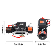 Electric Winch, 3-Stage Planetary Gear, Sliding Ring Clutch