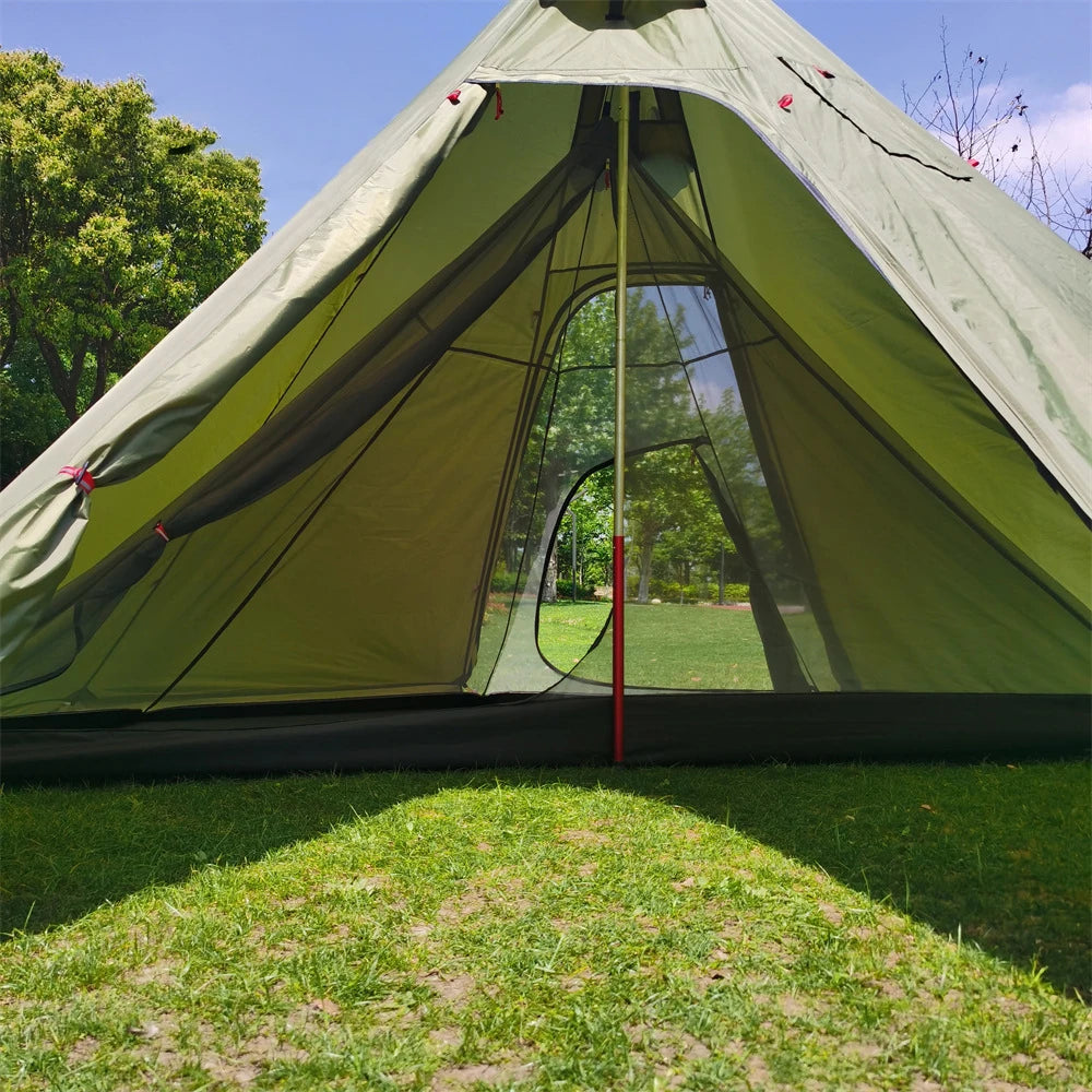 Camping Teepee Zelt, wasserdicht, Ofenöffnung