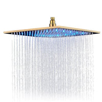 Regendusche, LED-Beleuchtung, Edelstahl