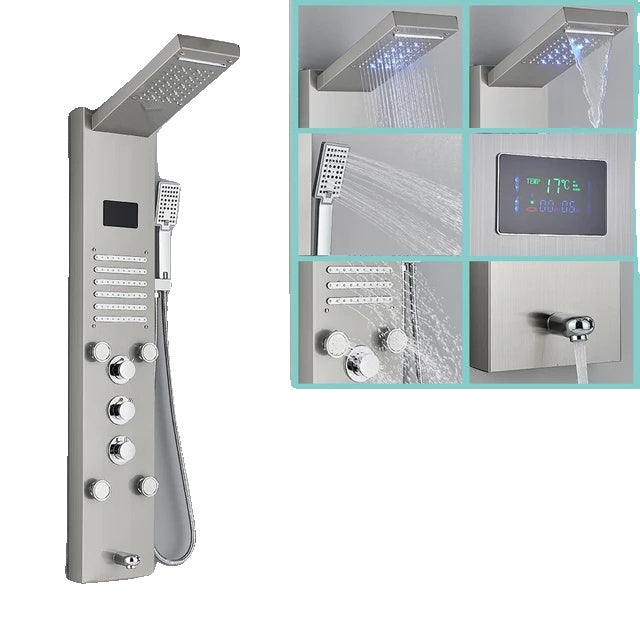 LED Duschpaneel, Wasserfall Regendusche, SPA Massagestrahl