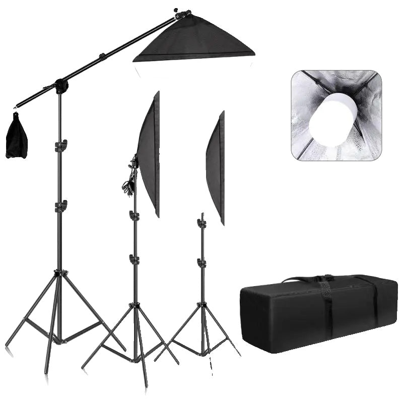 Fotostudio-Softbox-Lampen, LED-Lampe, Stativ