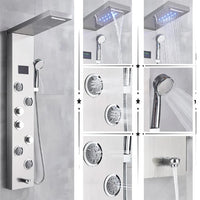 Shower Faucet, LED Temperature Screen, Massage System