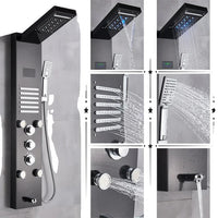 Shower Faucet, LED Temperature Screen, Massage System