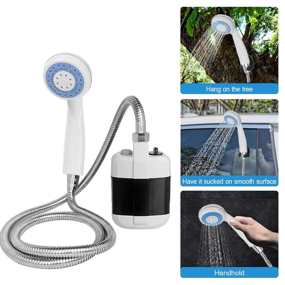 Portable Shower, Rechargeable 4400mAh Battery, For Camping and Outdoors