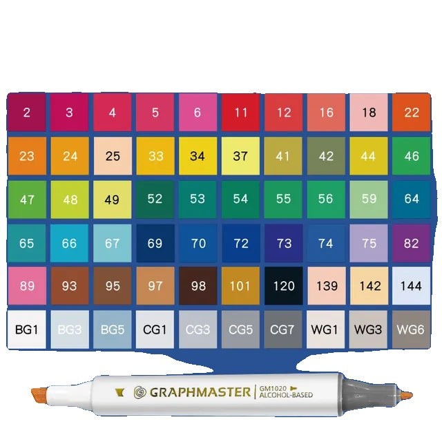 Alkoholmarker, doppelseitig, hochwertig