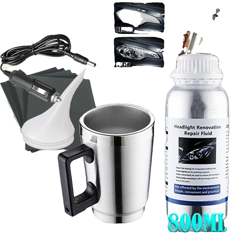 Headlight Restoration Kit, Chemical Polishing, Liquid Polymer Repair