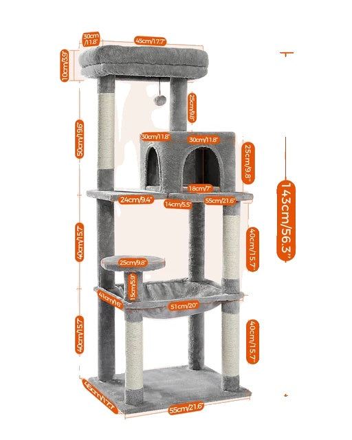 Katzenbaum, kostenloser Versand, mehrstufig