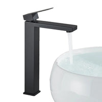 Bathroom Basin Faucet, Matte Black, Deck Mount