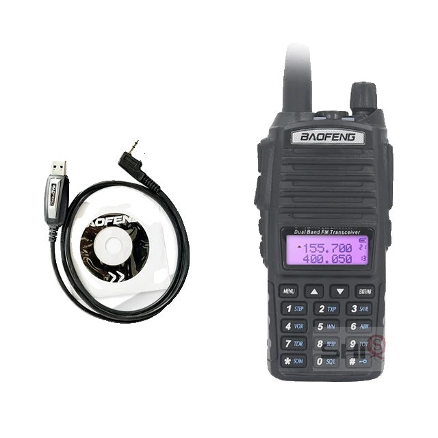 Baofeng UV-82 Walkie Talkie, 8W Power Output, Dual PTT Feature