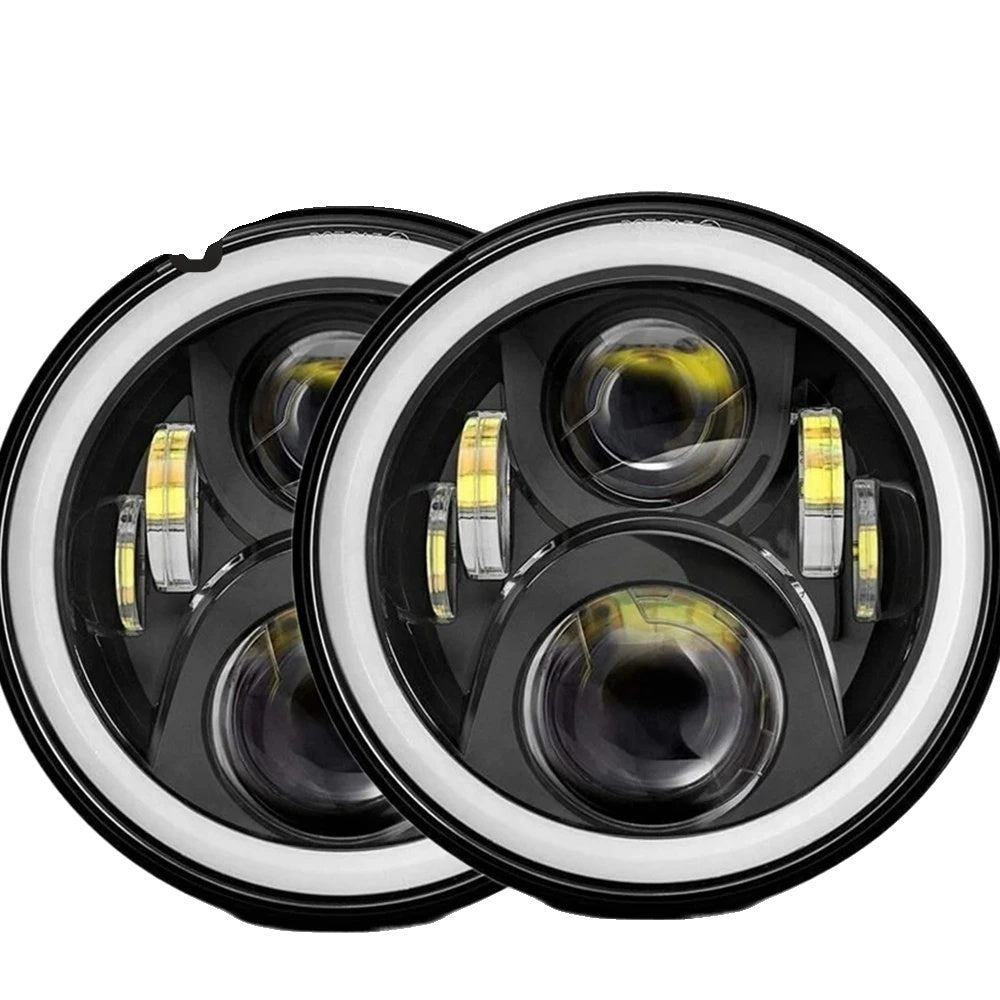 Jeep Wrangler LED Headlights, 7 Inch, Hi/Low Beam