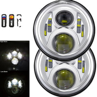 Jeep Wrangler LED Headlights, 7 Inch, Hi/Low Beam