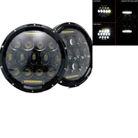 Jeep Wrangler LED Headlights, 7 Inch, Hi/Low Beam