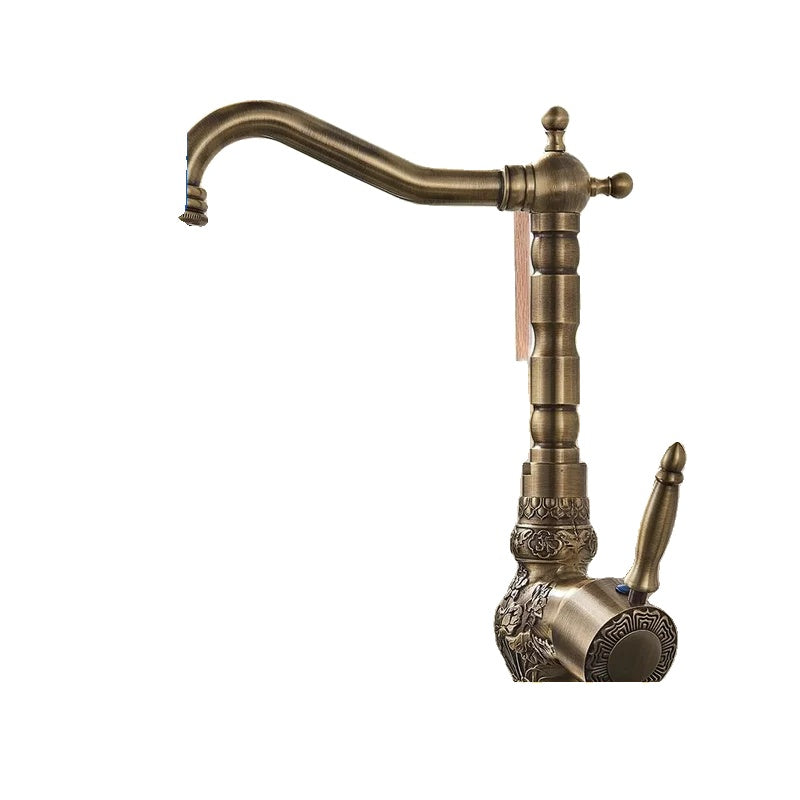 Kitchen Faucet, Retro Design, Single Handle Operation