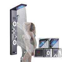 LED Shower Faucet, Temperature Digital Display, Body Massage System