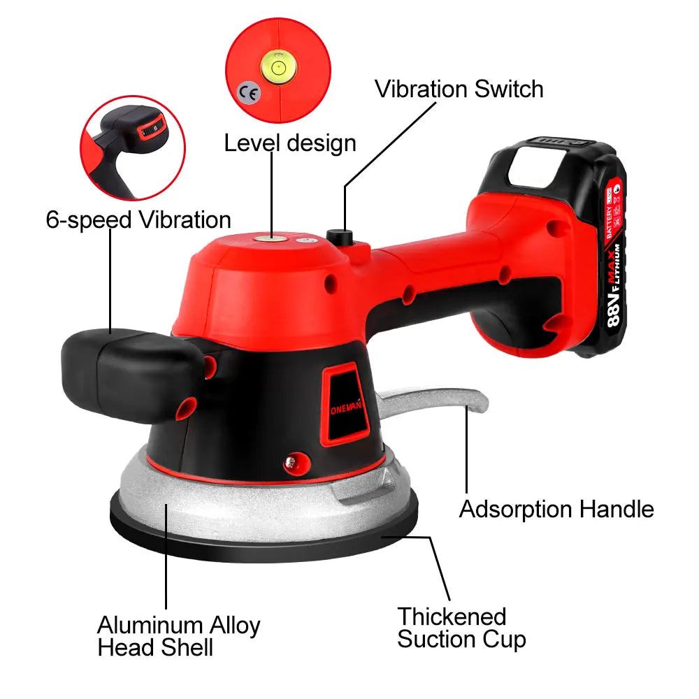 Tiling Machine, 3500W Power, 6 Gear Adjustable