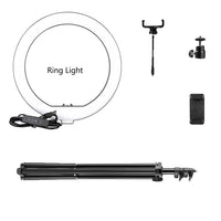 LED Ring Light, 10inch Diameter, Adjustable Tripod Stand