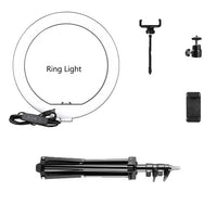 LED Ring Light, 10inch Diameter, Adjustable Tripod Stand