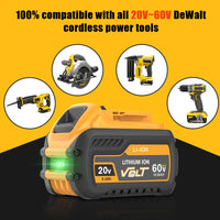 Dewalt Replacement Battery, 60Ah/90Ah, Compatible with FlexVolt Tools