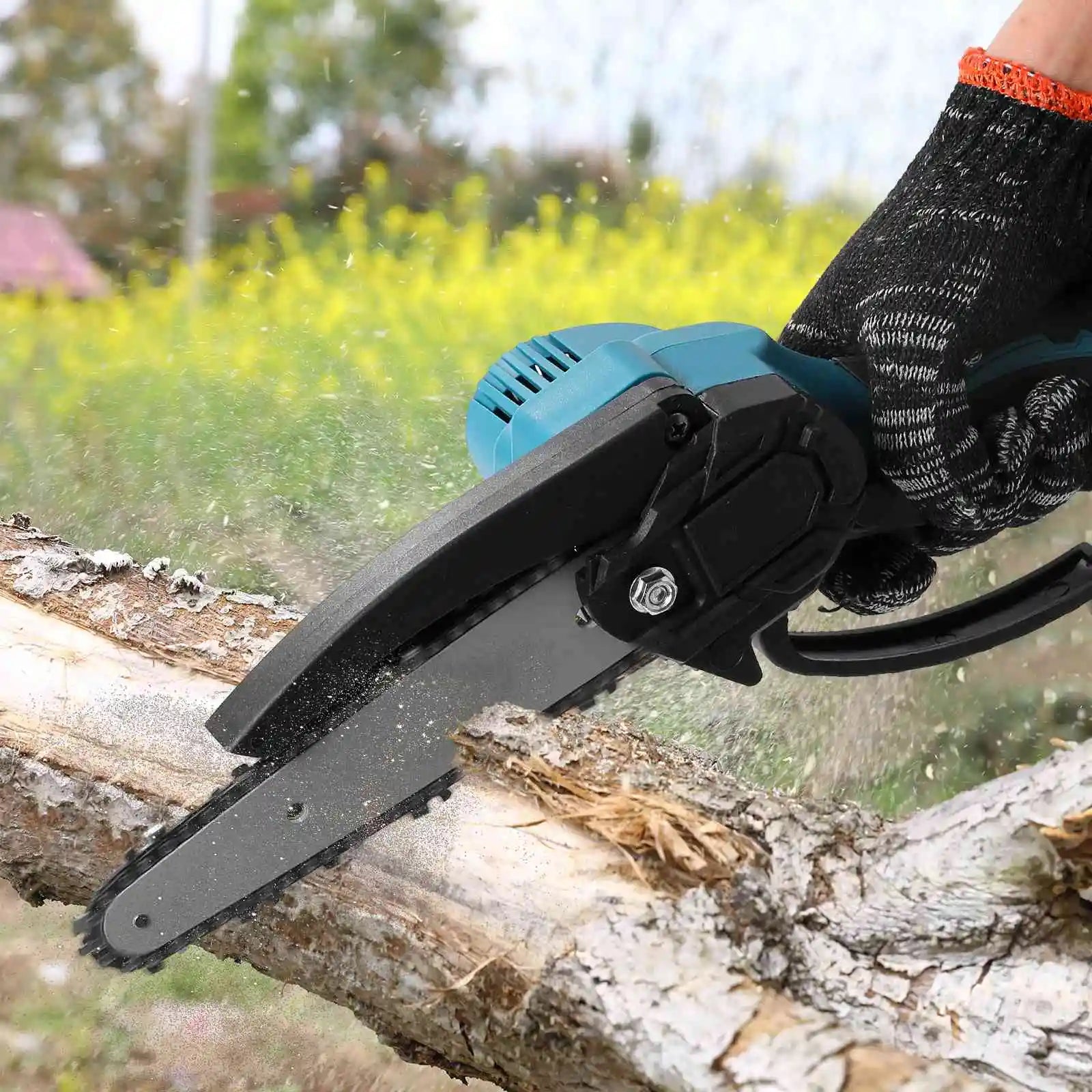 Borstelloze Kettingzaag, 6-Inch Snijcapaciteit, 18V Makita Accu Aangedreven