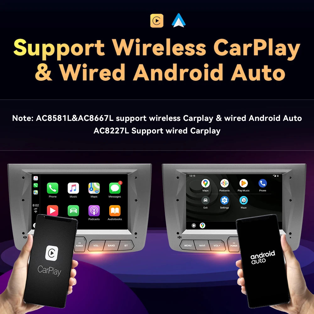 Car Radio Player, Wireless Carplay, GPS Navigation