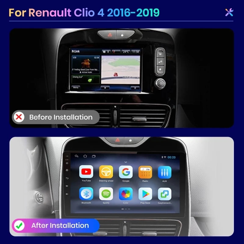 Carplay-Autoradio, kabellos, Renault Clio 4