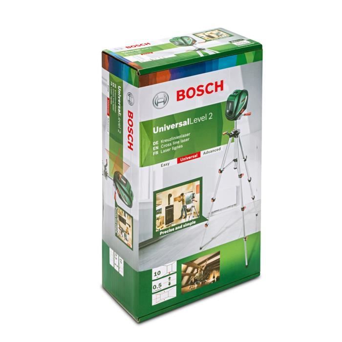 Laserlijnen Bosch - Universallevel 2 set (3 AA-batterijen, in een hoes)