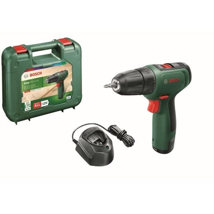 Akkubohrmaschine BOSCH - EasyDrill 1200 2 Batterien 1,5 Ah
