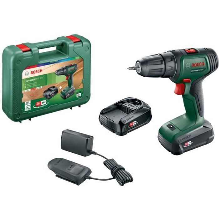 Akkubohrmaschine BOSCH -UniversalDrill 18 2 Akkus 1,5Ah doos