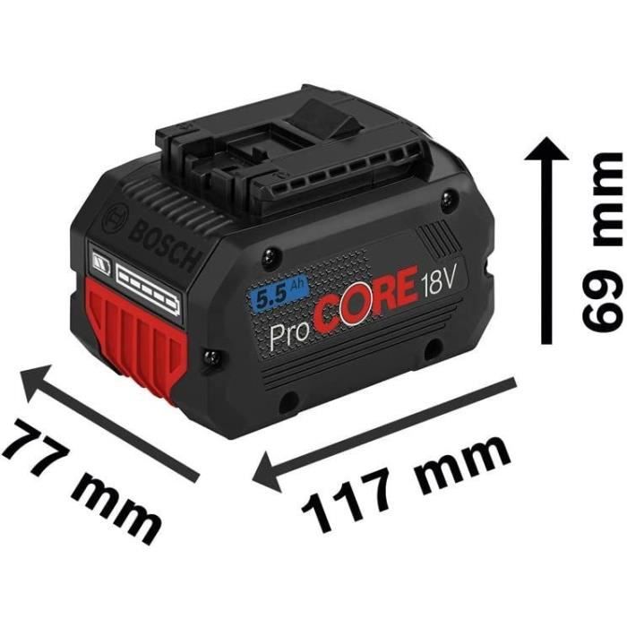 Pakket van 2x5.5Ah Procore 18V in kartonnen doos - Bosch - 1600A0214C