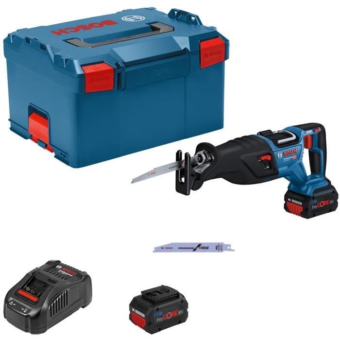 Bosch Professional GSA Sabersave 18v-28 + 2 Procore 18v 5.5Ah + opladerbatterijen, in L-Boxx