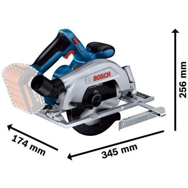 Bosch Professional GKS 18V-57-2 cirkelzaag (zonder accu)