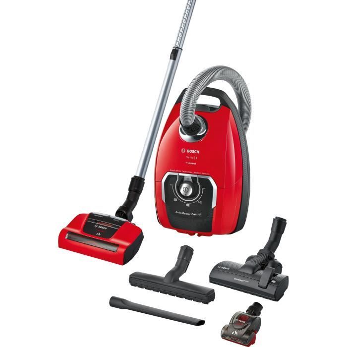 Stofzuiger met zak BOSCH GL80 ProAnimal Rood -BOSCH BGB8PET1 - 650 Watt - 74 dB - Capaciteit: 5L