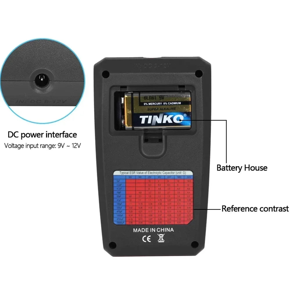 Transistor Tester, Multi-purpose Functionality, LCD Display