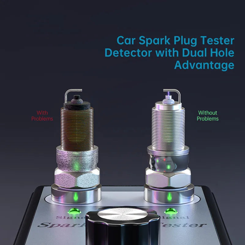 Automatischer Zündkerzentester, Doppellochanalysator, 12-V-Benzinfahrzeuge