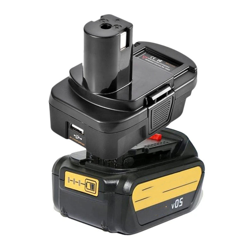 RYOBI 18-V-Batterie-Konverter-Adapter – Dewalt/Milwaukee 20 V Li-Ion Con