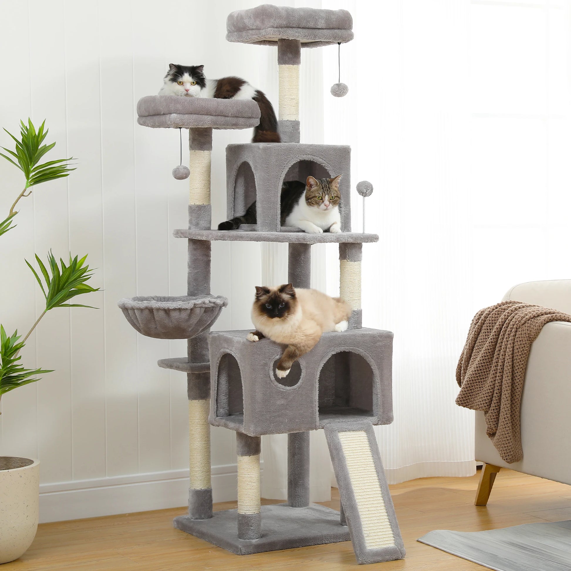 Cat Tree, Multi-Level, Cozy Perches