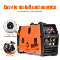 Mig Welder, 110V/220V Power Source, 3 in 1 Synergy