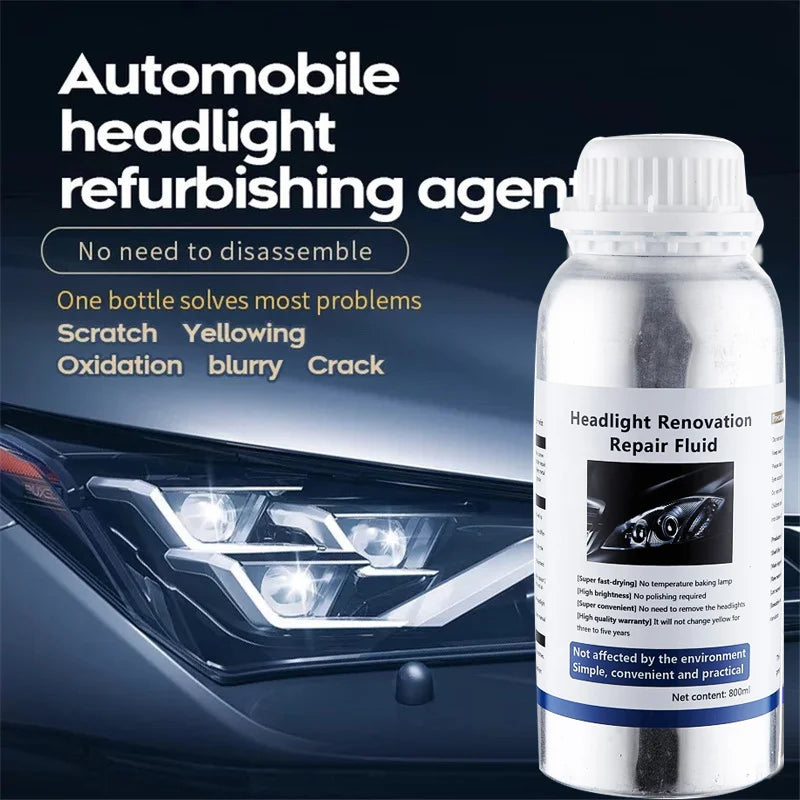 Headlight Restoration Kit, Chemical Polishing, Liquid Polymer Repair